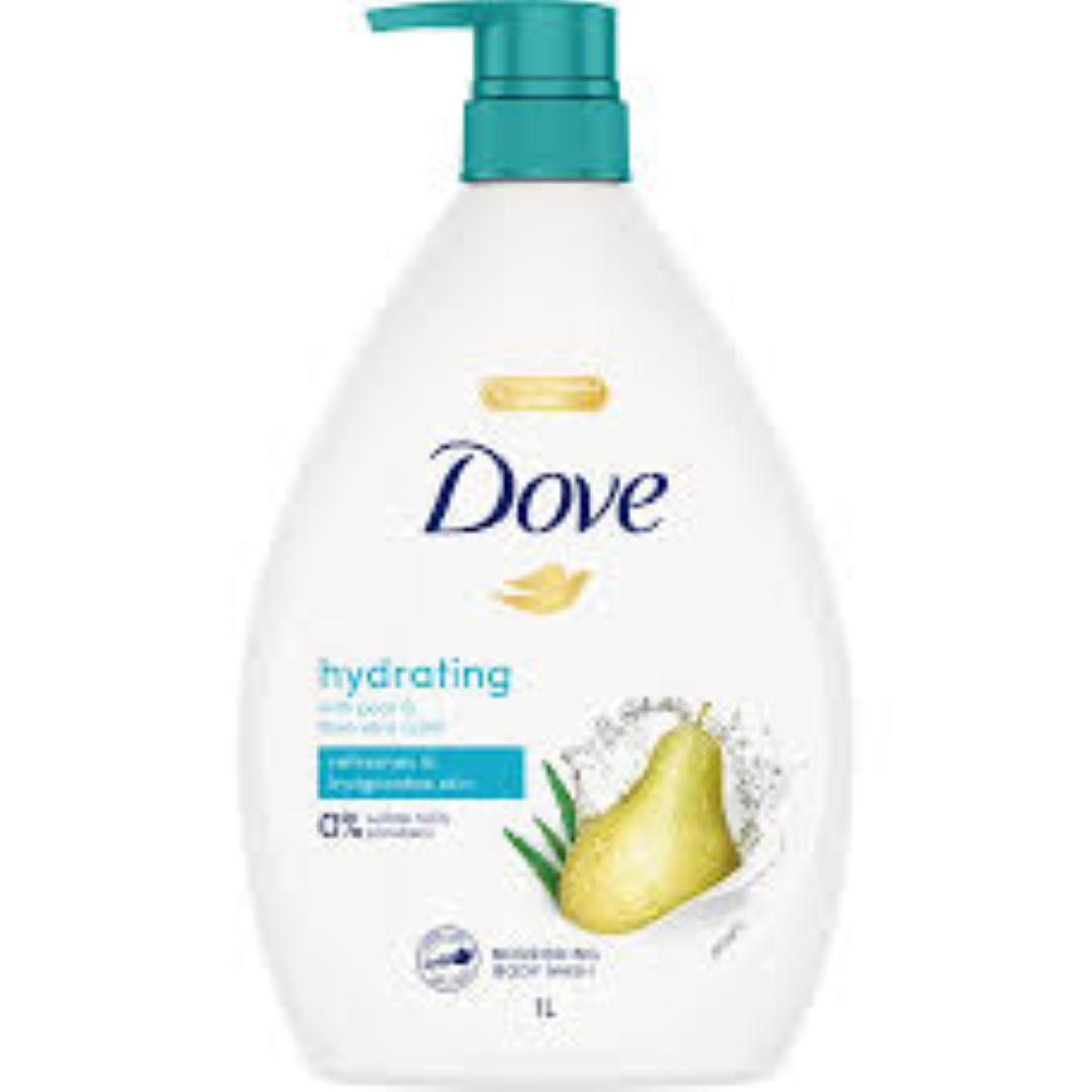 DOVE BODY WASH PEARS & ALOE VERA SCENT 750ML